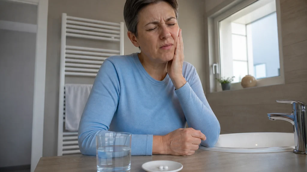 Illustration éditoriale pour l’article « Quel anti-inflammatoire pour un mal de dent efficace »