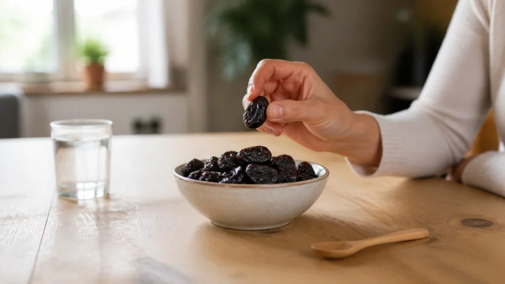 Illustration éditoriale pour l’article « Est-il bon de manger des pruneaux tous les jours »