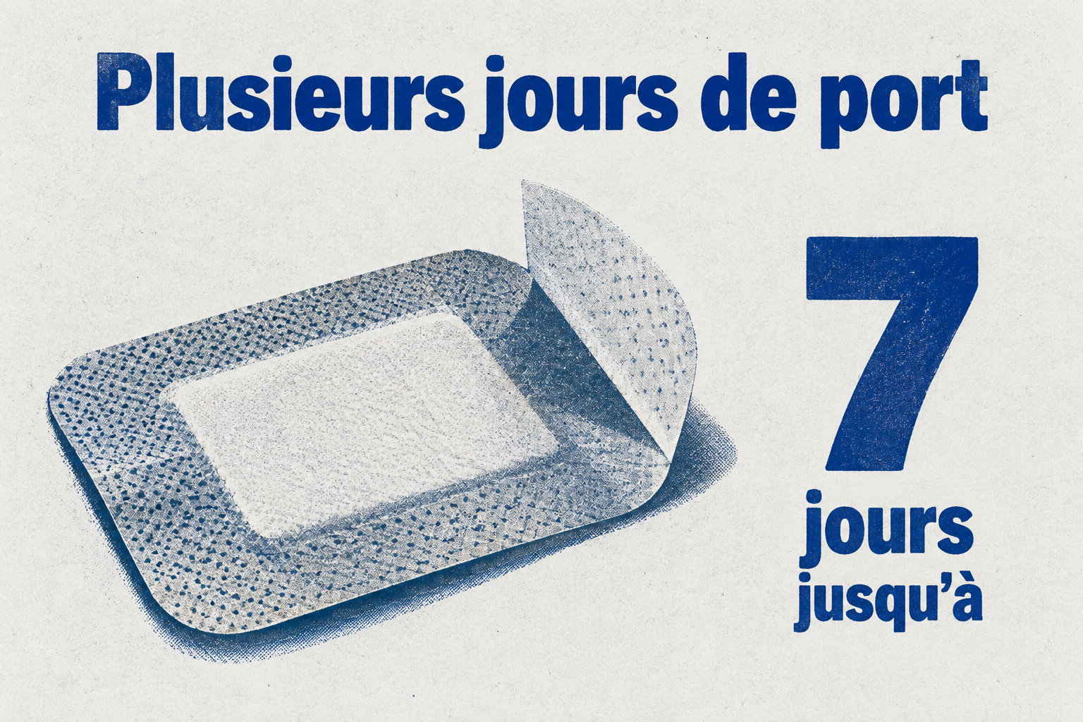 Un hydrocolloïde pour ampoules peut rester posé plusieurs jours ; les modèles concernés peuvent tenir jusqu’à 7 jours, selon la plaie, la transpiration, les frottements et l’adhérence.